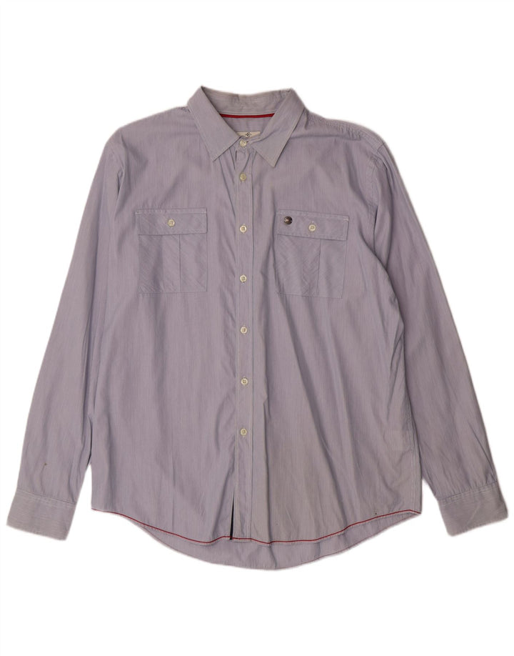 Cerruti 1881 Chemise Homme XL Bleu Rayure Coton