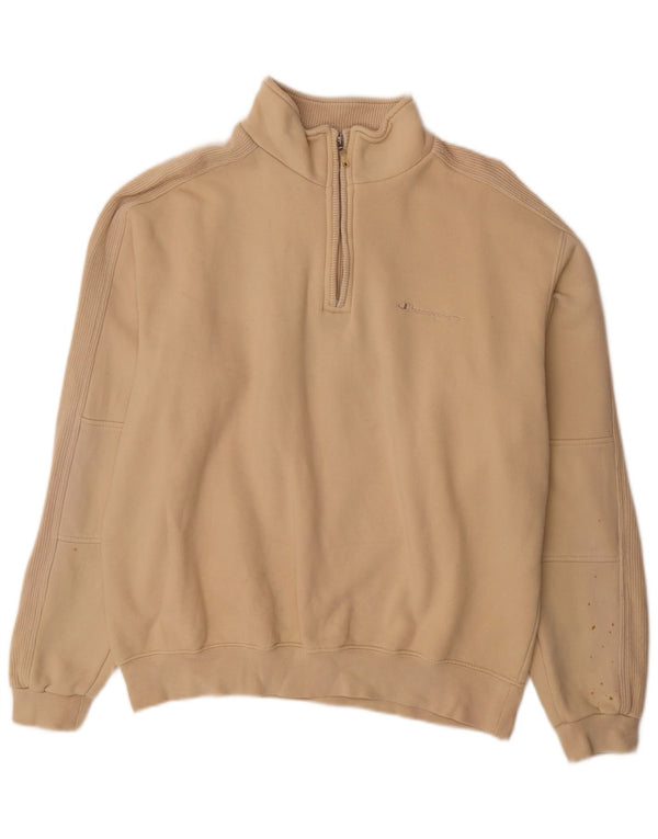 Champion Sweat-shirt pour homme en coton beige Large