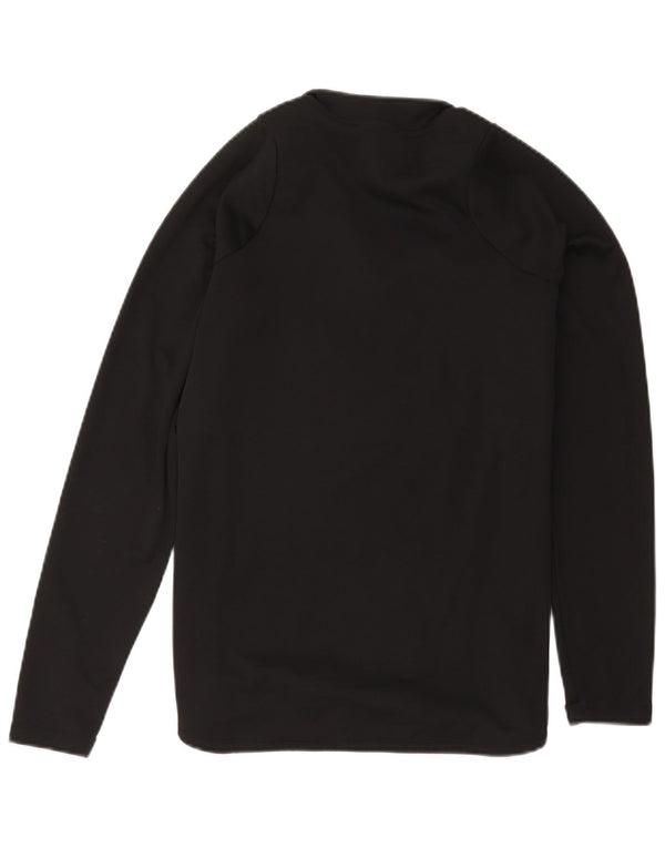 Haut de survêtement Nike Dri Fit Zip Neck pour homme, color block, noir moyen