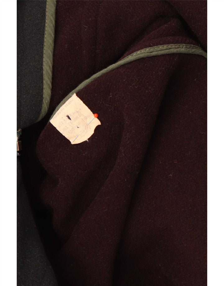 P&P People Duffle Coat à capuche pour homme UK 38 Laine vert moyen