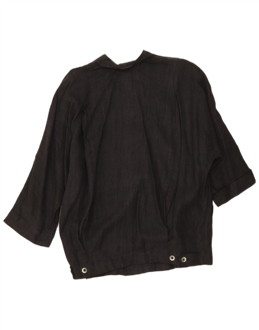 Max Mara Veste blazer surdimensionnée à 4 boutons pour femme UK 10 Small Noir