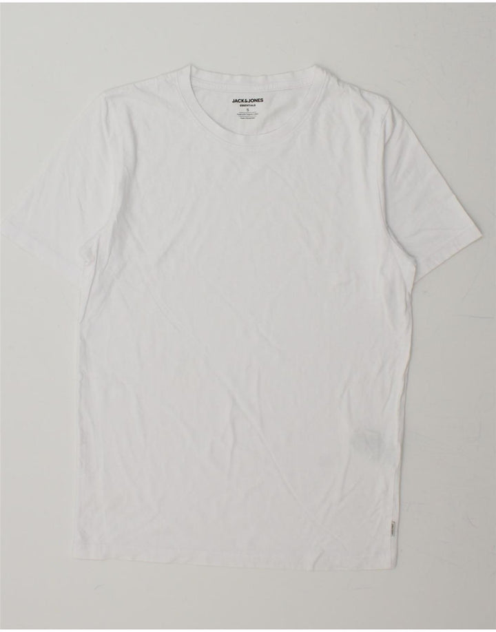 JACK & JONES Mens T-Shirt Top Small White Cotton Vintage Jack & Jones and Second-Hand Jack & Jones from Messina Hembry 