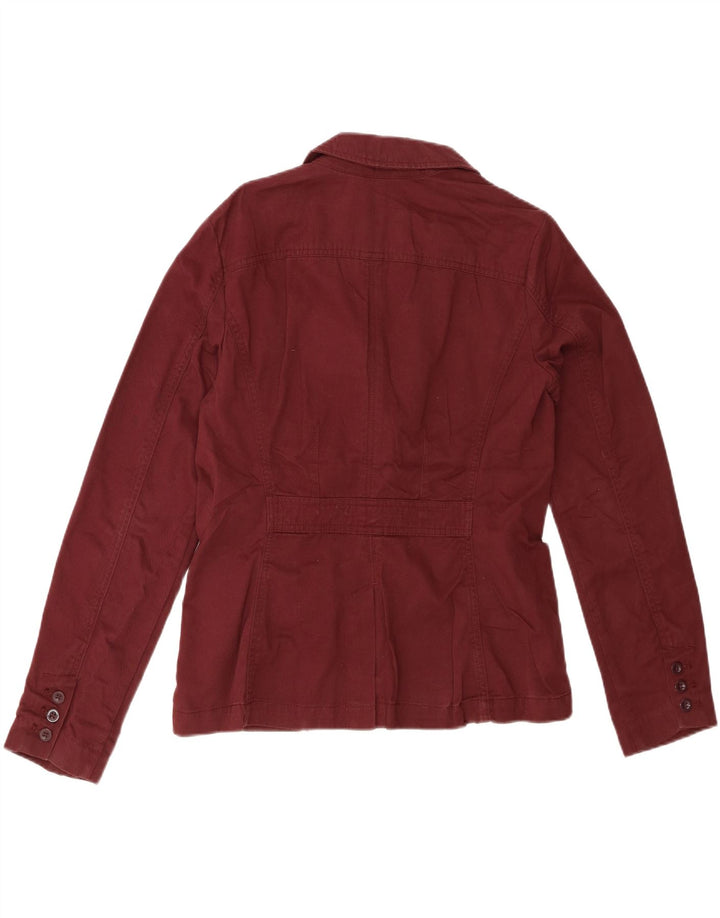 EDDIE BAUER Veste blazer à 3 boutons pour femme US 8 Coton marron moyen