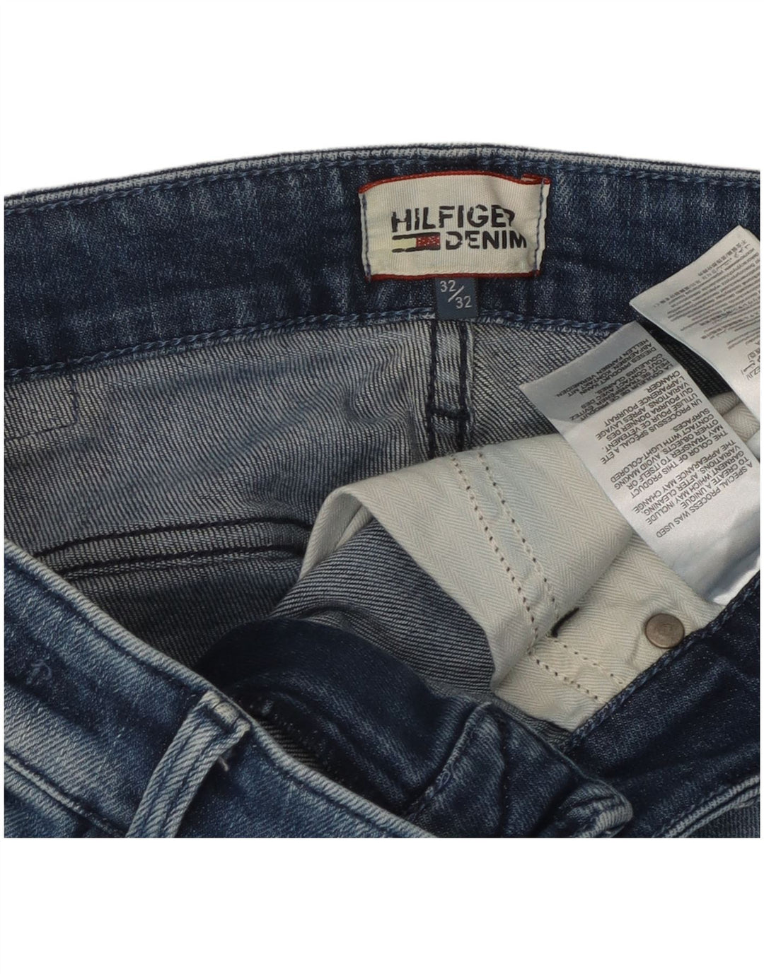 Tommy Hilfiger Jean Slim Homme W32 L29 Bleu Coton