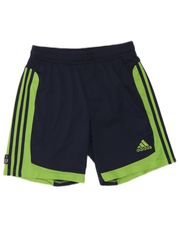 Adidas Short de Sport Clima 365 Homme Bleu Marine Moyen Polyester Colorblock