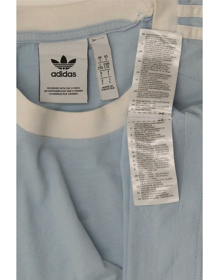 Adidas T-Shirt Homme Haut Grand Bleu Coton