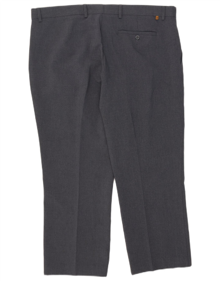 Farah Pantalon court droit W42 L27 Homme Gris Polyester