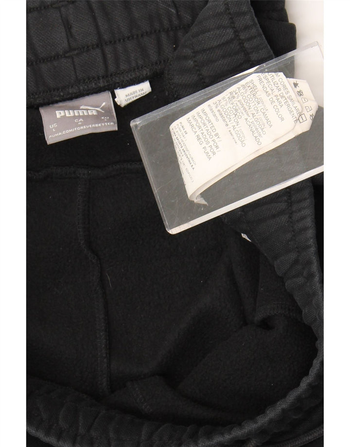 Puma Pantalon de survêtement pour homme en coton noir Taille L