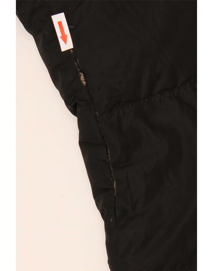 Zara Manteau rembourré pour femme UK 10 Small Noir Polyester