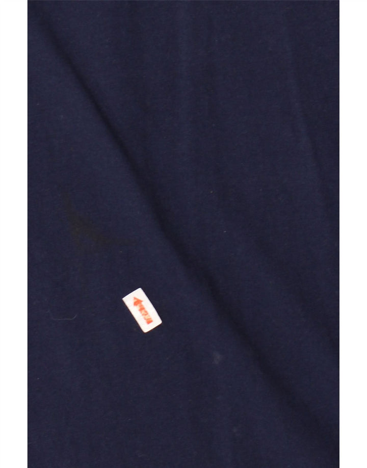 FILA T-Shirt Graphique Homme Bleu Marine Moyen Coton