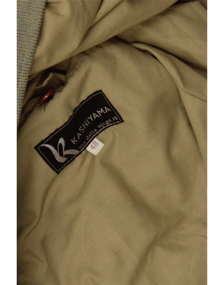 VINTAGE Veste Bomber En Daim Homme IT 48 Beige Moyen