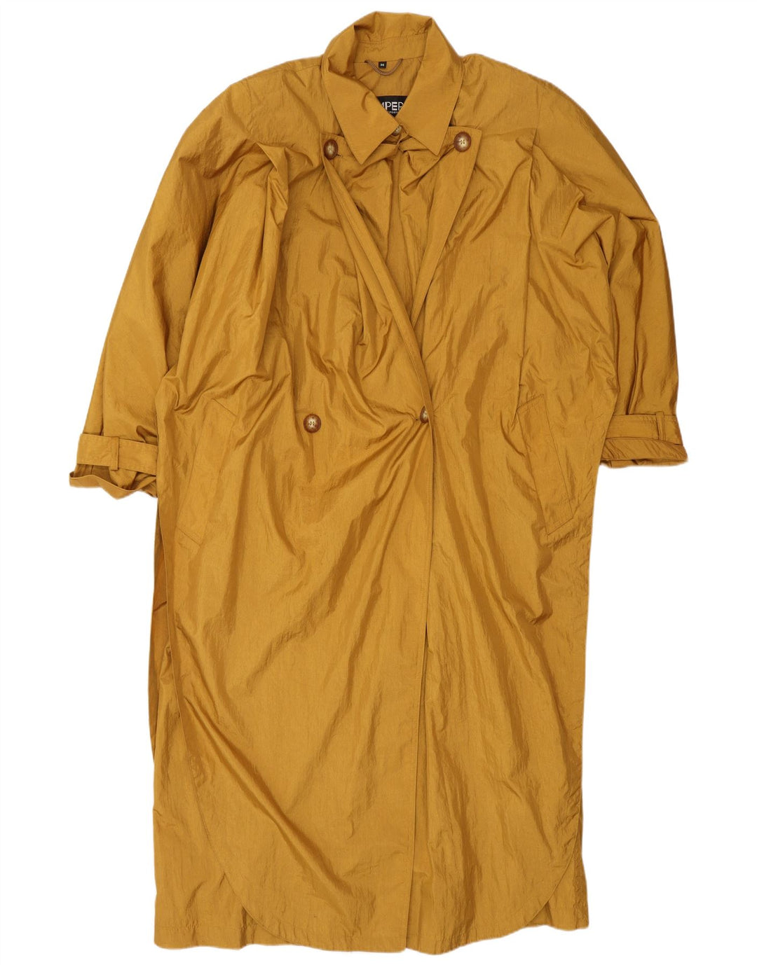 KEMPER Manteau Oversize Femme EU 36 Petit Jaune Polyamide