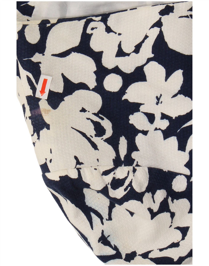 LUISA SPAGNOLI Veste blazer à manches 3/4 pour femme IT 46 Large Bleu marine