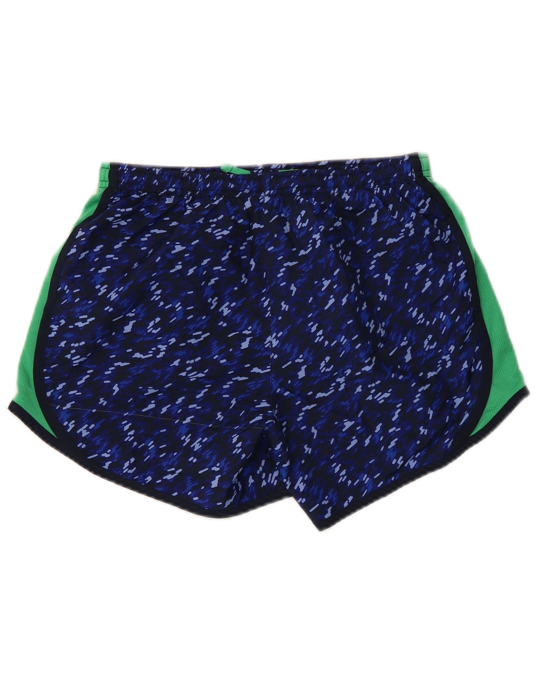 NIKE Short de sport Dri Fit pour femme UK 18 XL Bleu marine Colorblock Polyester