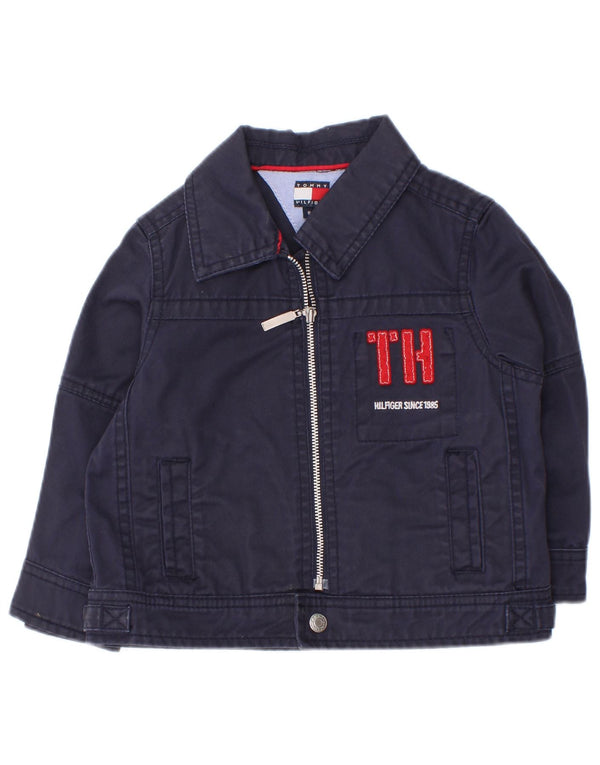 Tommy Hilfiger Veste bomber graphique pour bébé garçon 18-24 mois Bleu marine