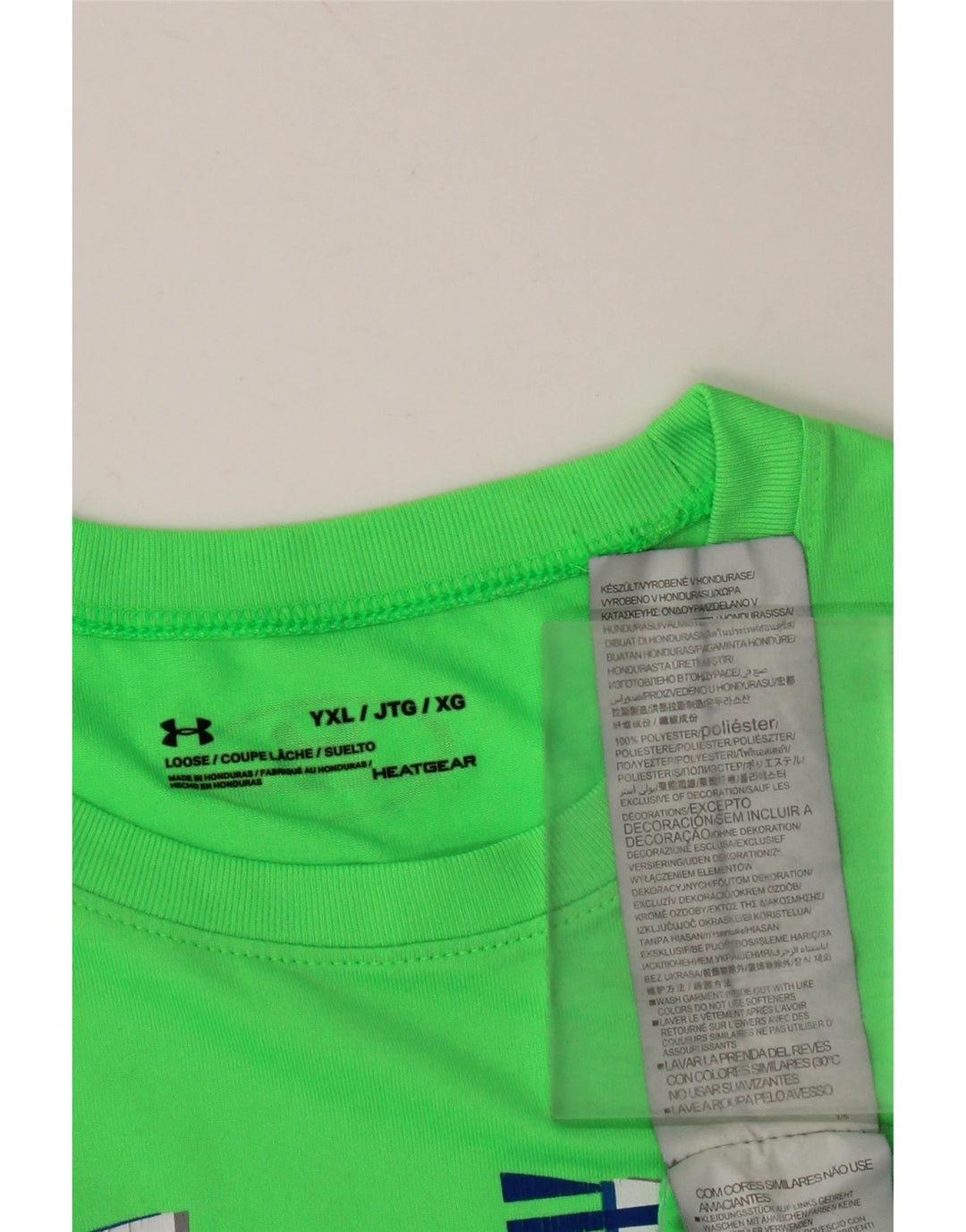 UNDER ARMOUR T-shirt graphique Heat Gear pour garçon 13-14 ans XL Vert