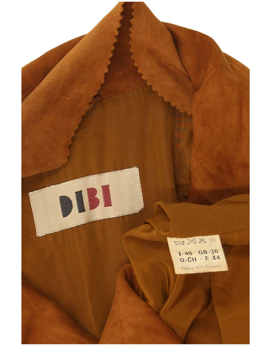 Dibi Veste en Daim Femme IT 46 Grand Cuir Marron