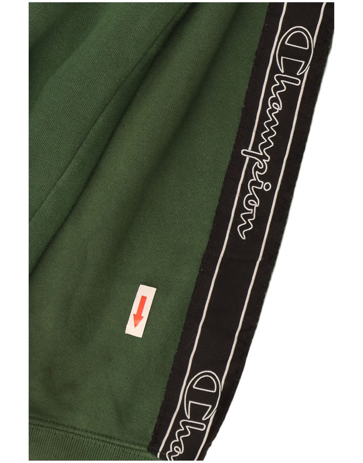 Champion Sweat-Shirt Graphique Homme Vert Moyen Coton