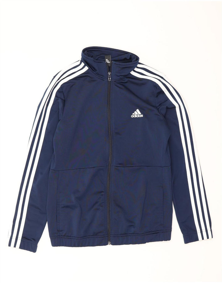 ADIDAS Veste de survêtement pour femme UK 14 Bleu marine moyen