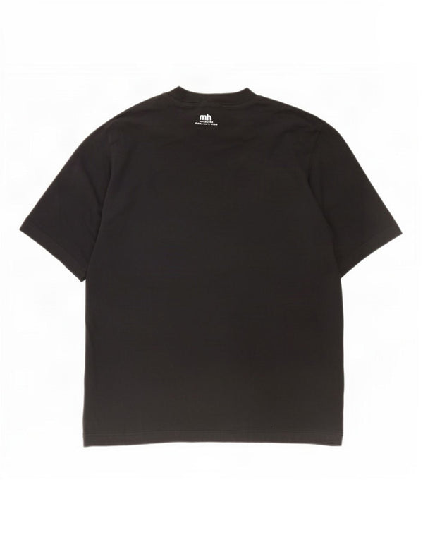 Adidas T-shirt graphique pour homme en coton noir moyen