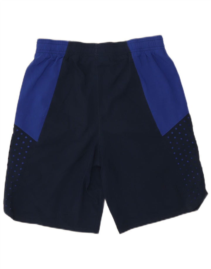 UNDER ARMOUR Short de sport Heat Gear pour garçon 11-12 ans Bleu marine Taille L