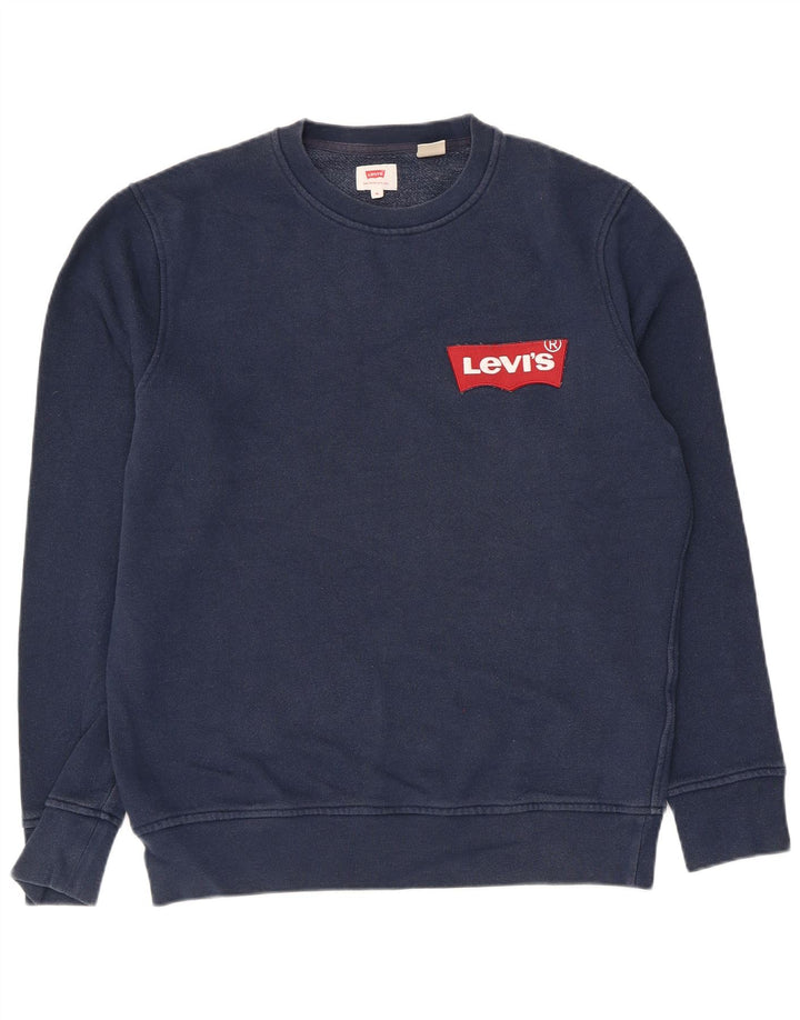 Levi's Sweatshirt Graphic Sweatshirt Jumper Homme Bleu Marine Moyen Coton