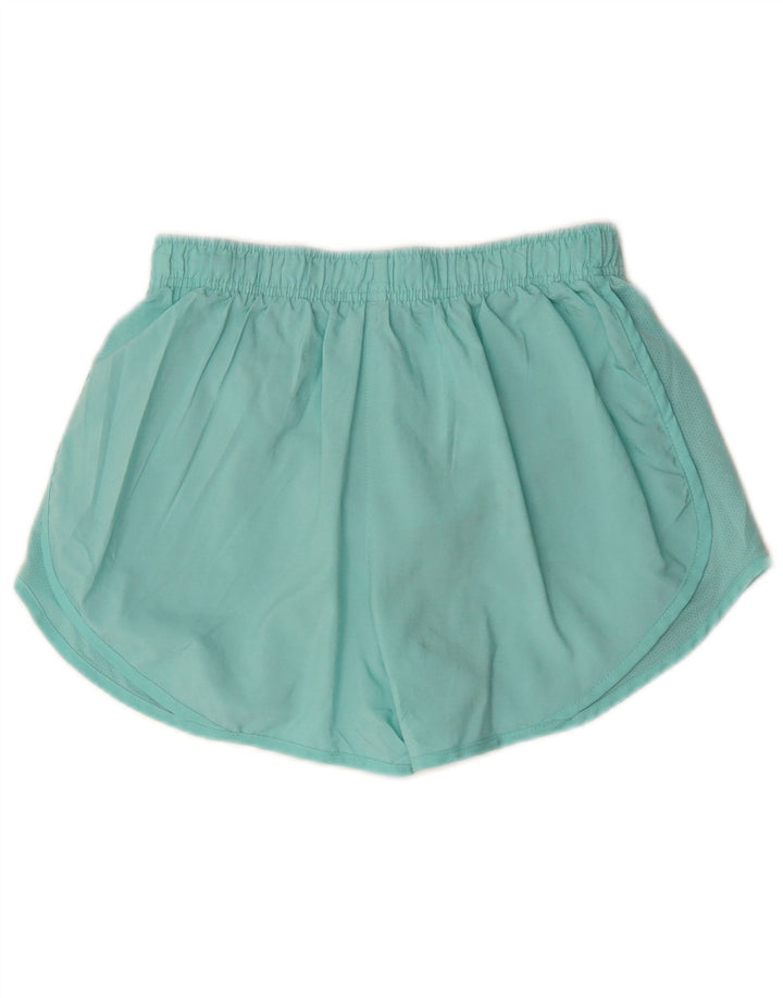 Nike Short de sport Dri Fit pour femme UK 12 Polyester turquoise moyen