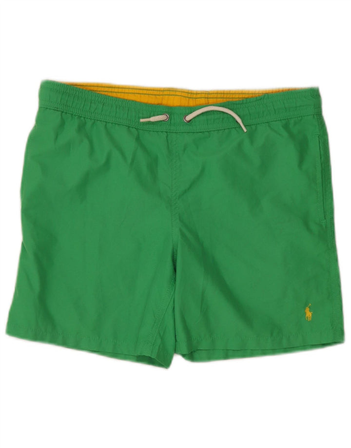Polo Ralph Lauren Short de Bain Garçon 10-11 ans Vert Moyen Polyester