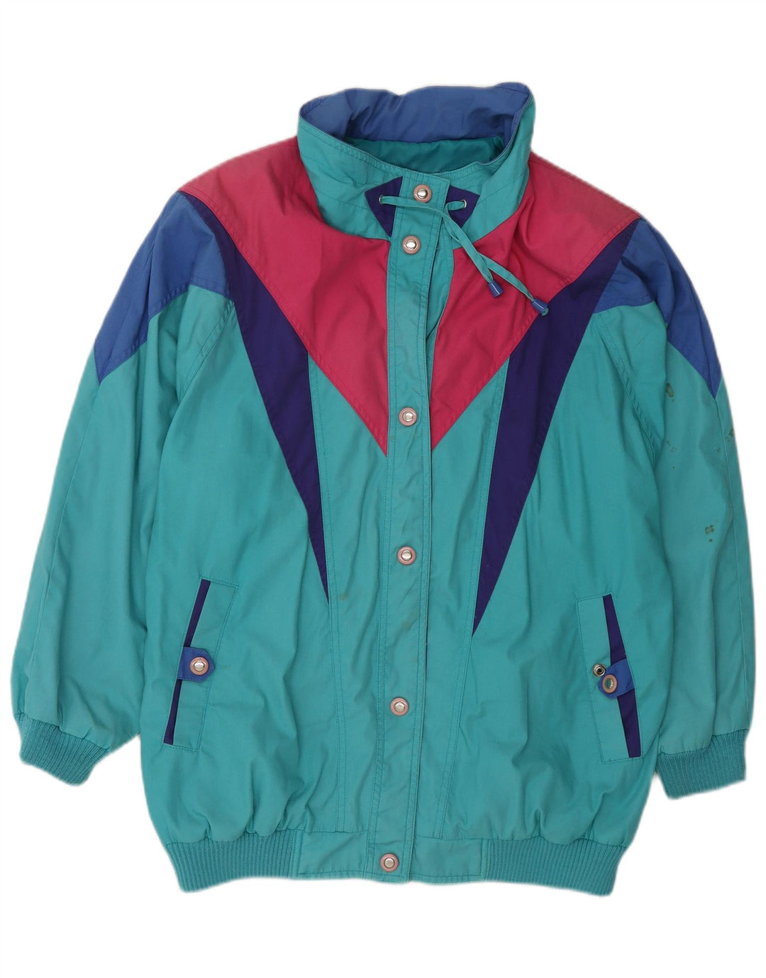 Izzi Veste coupe-vent pour femme UK 14 Medium Multicolore Colourblock