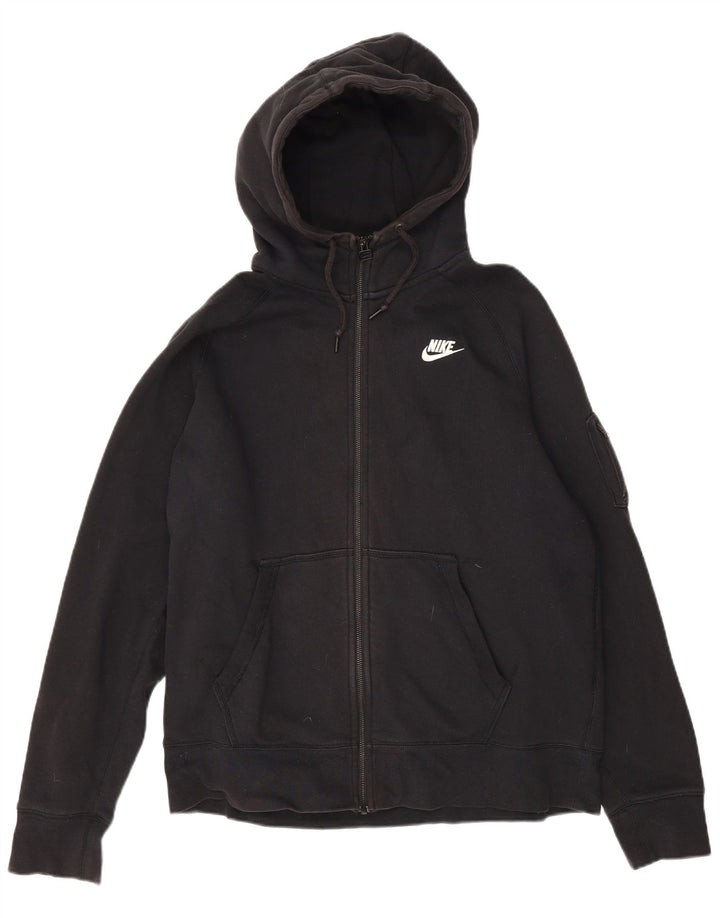 Nike Pull à capuche zippé pour homme Grand coton noir