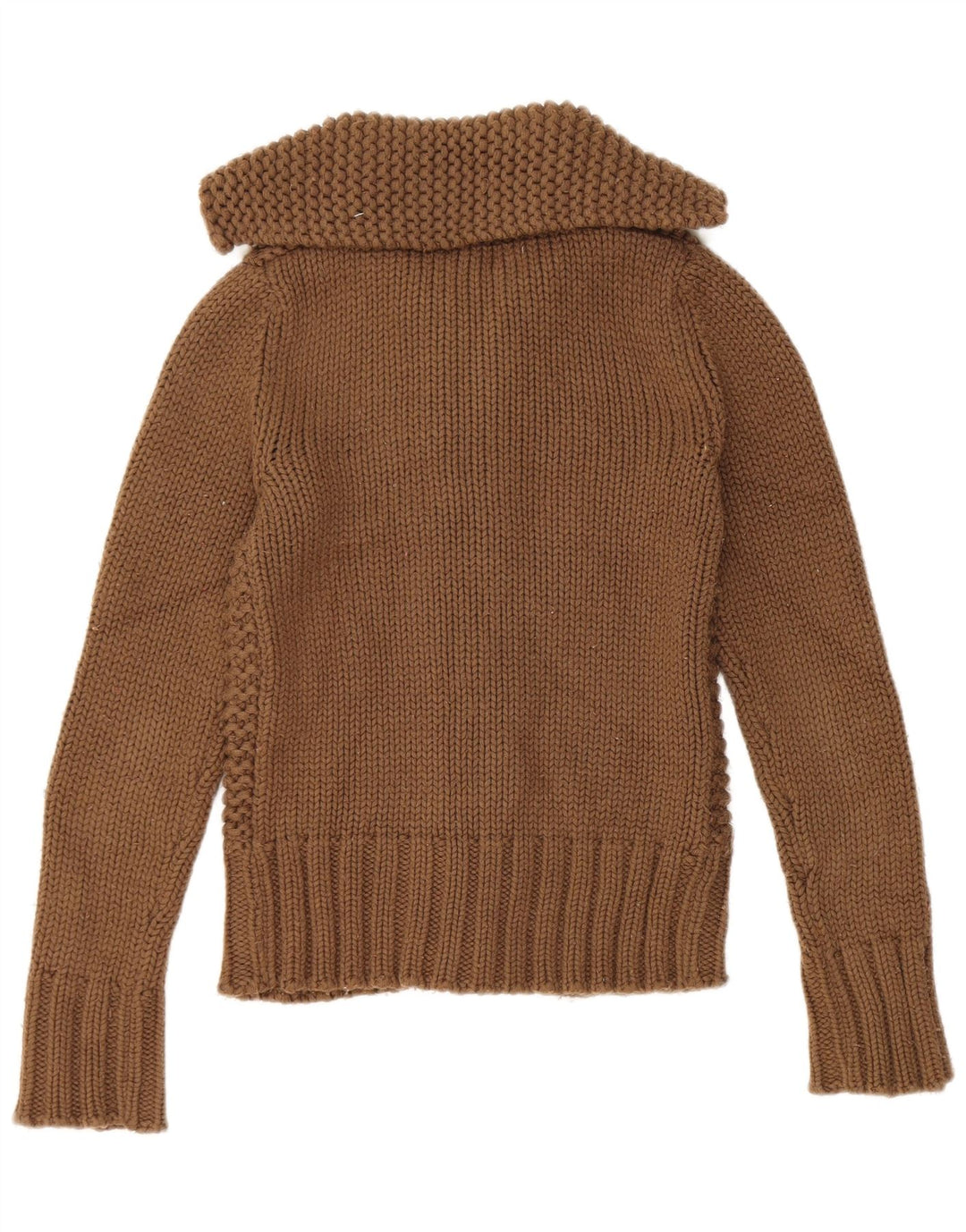 Zara Cardigan à capuche pour femme UK 12 Marron moyen
