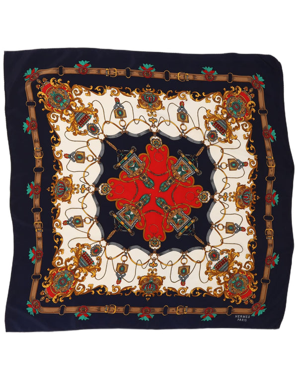 HERMES Foulard Carré À Motifs Abstraits Femme Taille Unique Multicolore