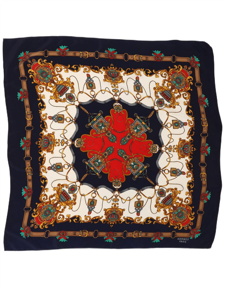 HERMES Foulard Carré À Motifs Abstraits Femme Taille Unique Multicolore