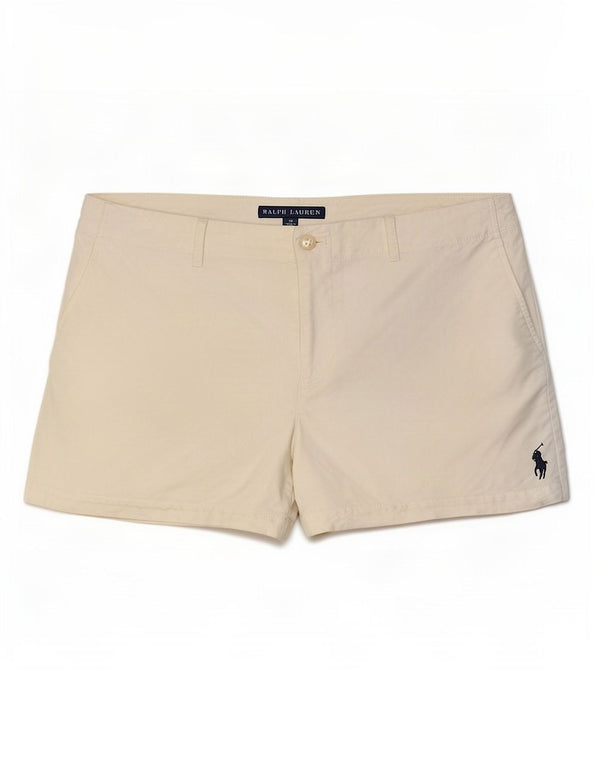 Ralph Lauren Short Chino Femme US 10 Large W34 Coton Blanc Cassé