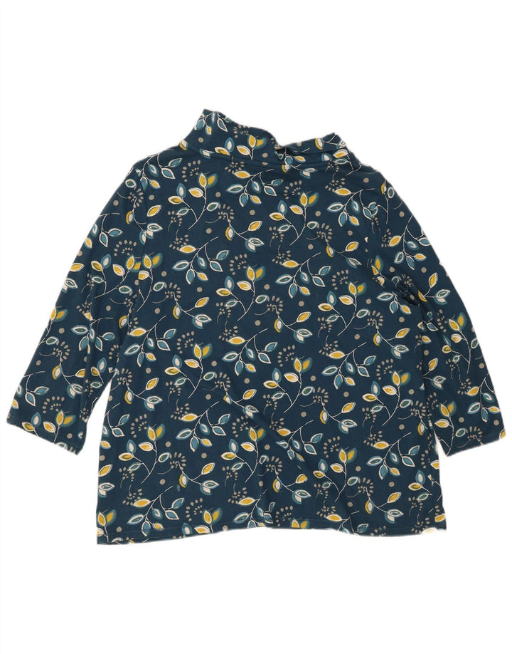 Seasalt Cornwall Chemisier à manches 3/4 pour femme UK 16 Grand Bleu Floral