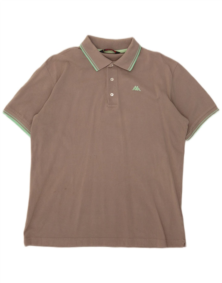 Kappa Polo Homme XL Gris
