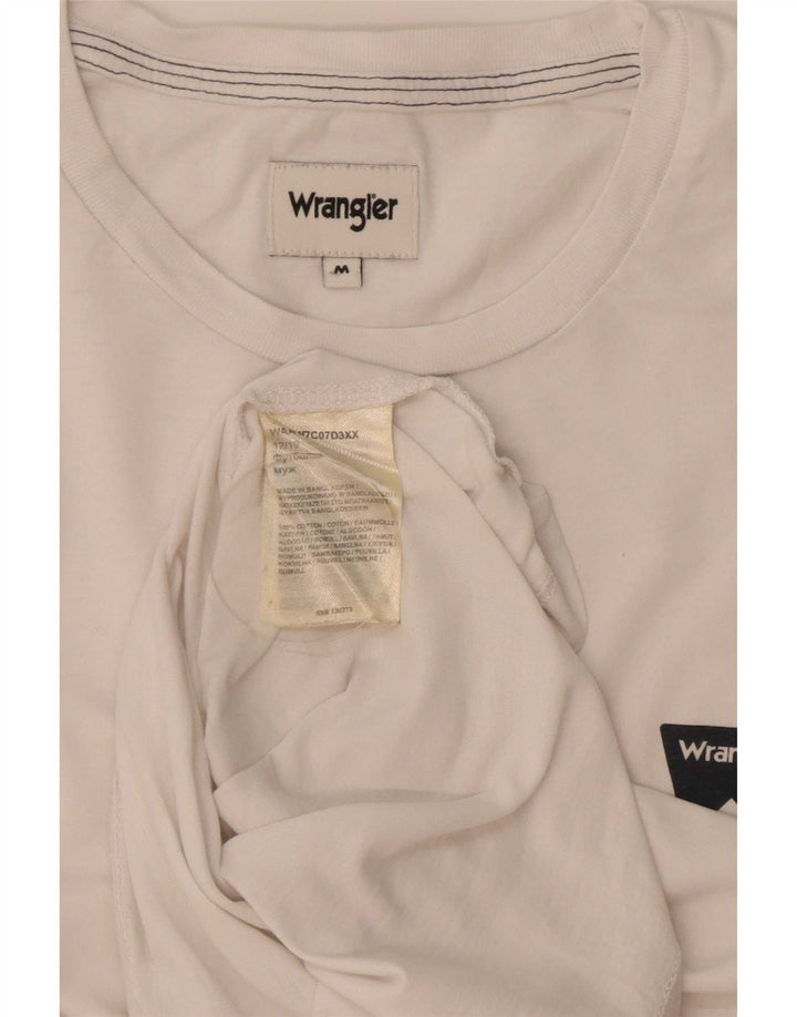 Wrangler T-Shirt Homme Blanc Moyen Coton