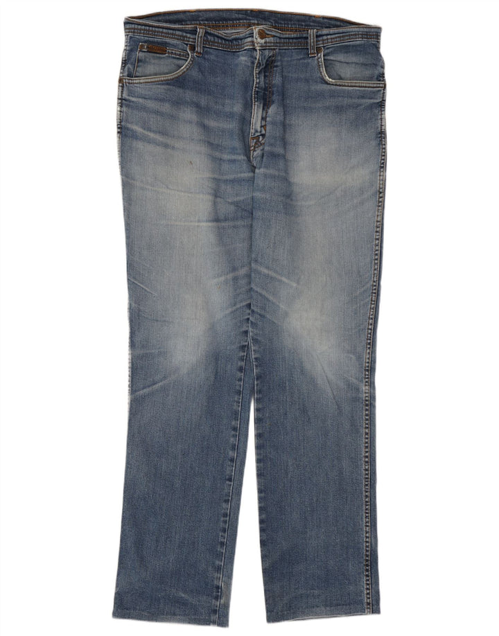 Wrangler Jean droit homme W38 L31 bleu coton