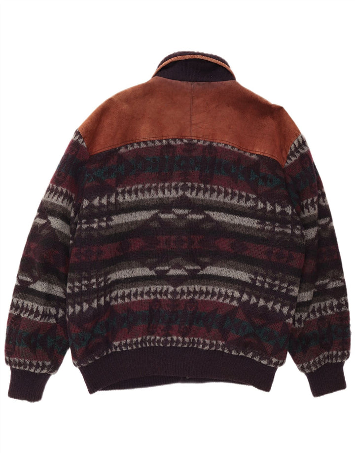 C&A Veste Bomber En Tricot Homme Moyen Multicolore Fair Isle