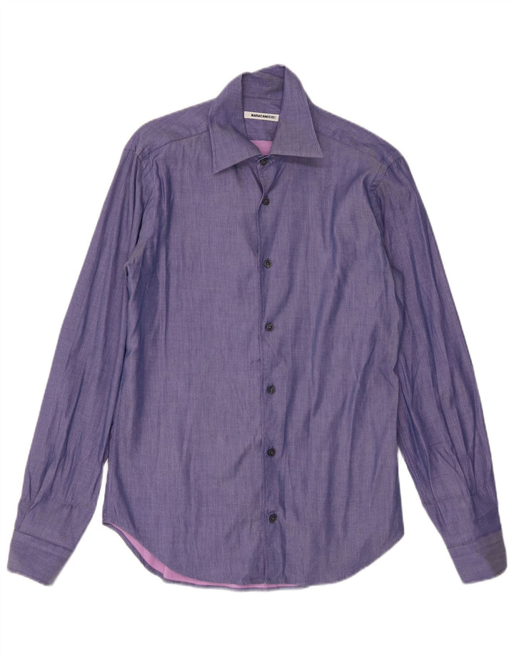 Naracamicee Chemise Homme Petit Coton Violet