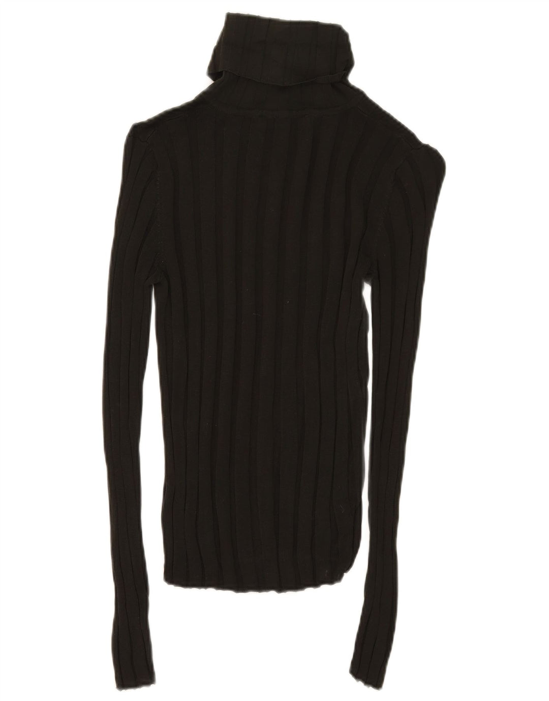 Zara Femme Top Manches Longues UK 12 Medium Kaki Lyocell