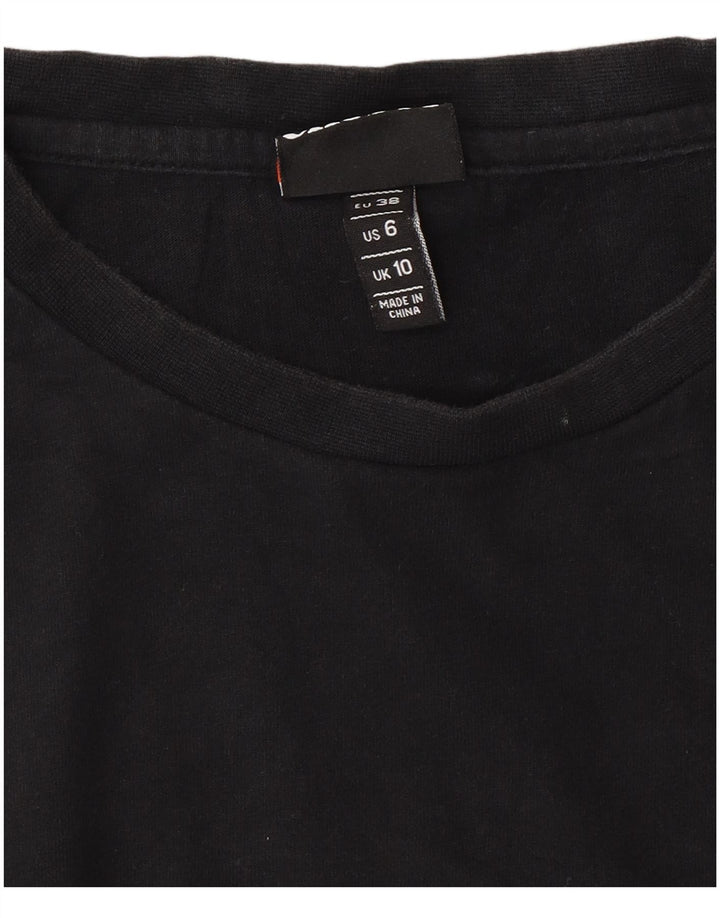 Ellesse T-shirt surdimensionné pour femme UK 10 Small Noir