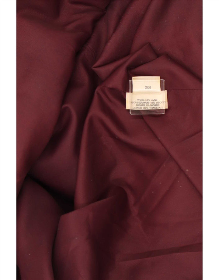 Jaeger Manteau surdimensionné pour femme UK 14 Grande laine mouchetée marron