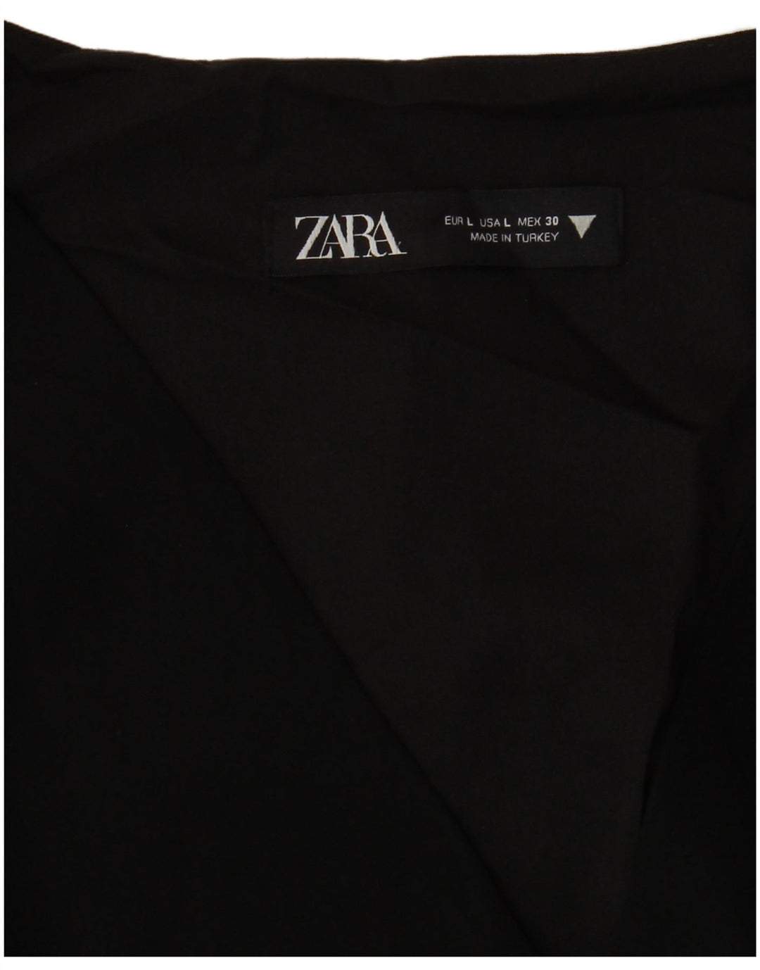 Zara Robe trapèze pour femme UK 16 Large Noir