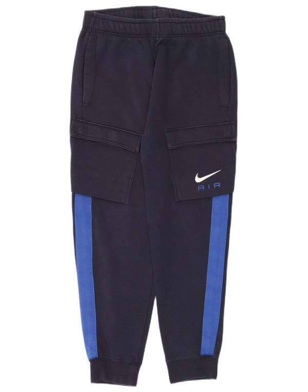 Nike Pantalon de survêtement graphique pour homme Bleu marine moyen Colourblock