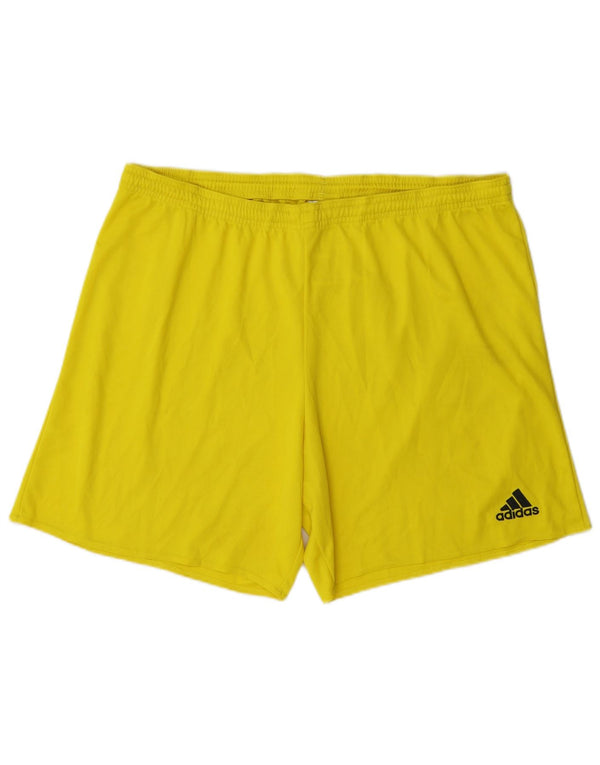 Adidas Hommes Climalite Sport Shorts XL Jaune Polyester