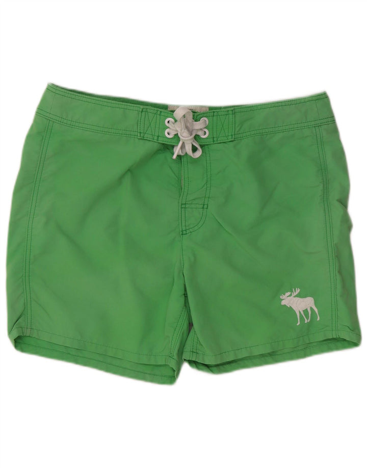 ABERCROMBIE & FITCH Short de bain XL pour homme en nylon vert