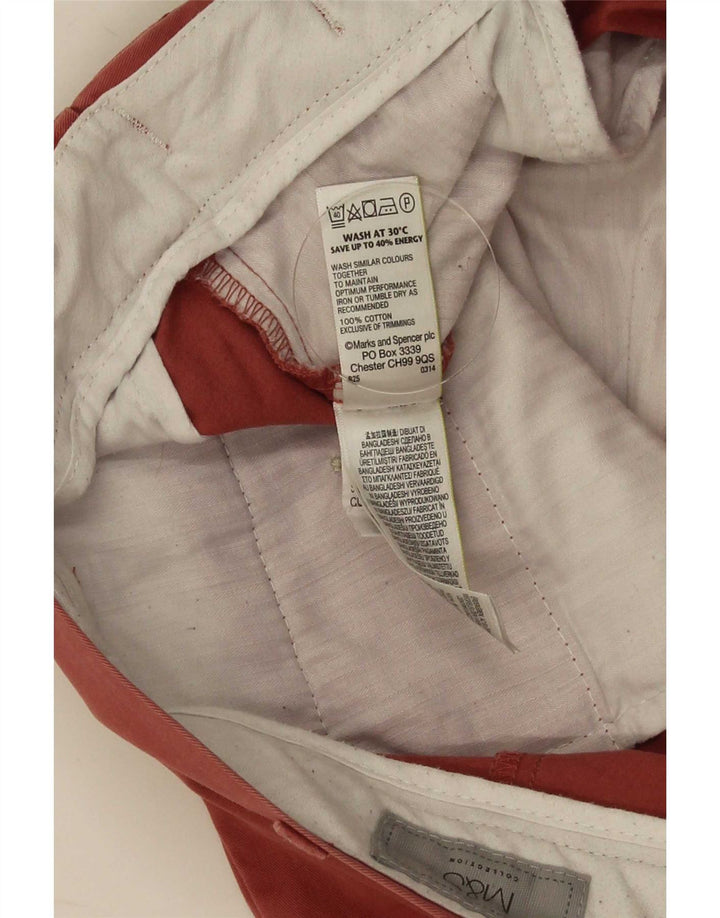 Marks & Spencer Short Chino Homme W38 XL Rouge Coton