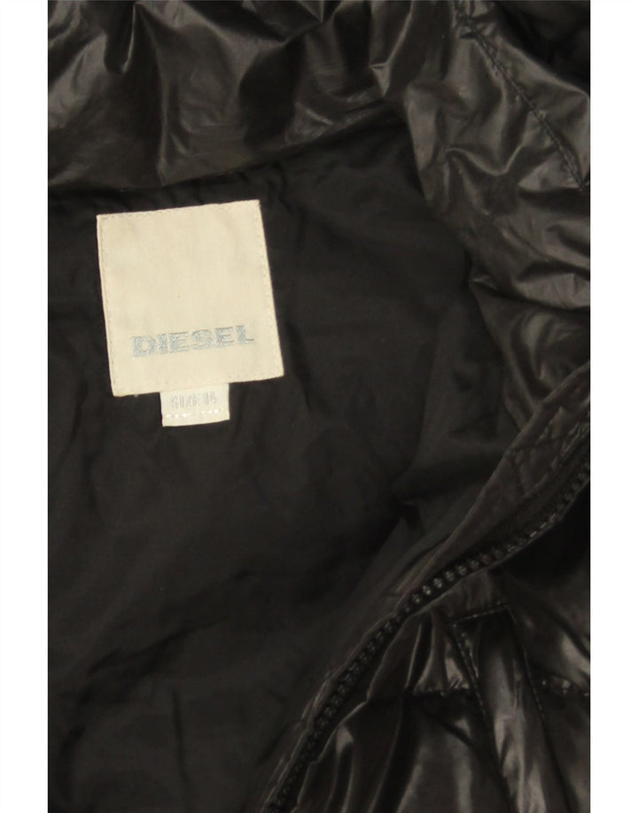 Diesel Manteau matelassé à capuche pour filles 13-14 ans Noir Polyester