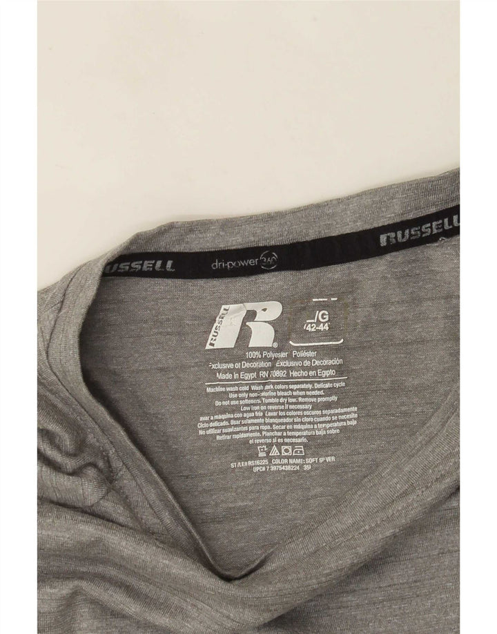 Russell Athletic T-shirt pour homme UK 42/44 Large Gris Polyester